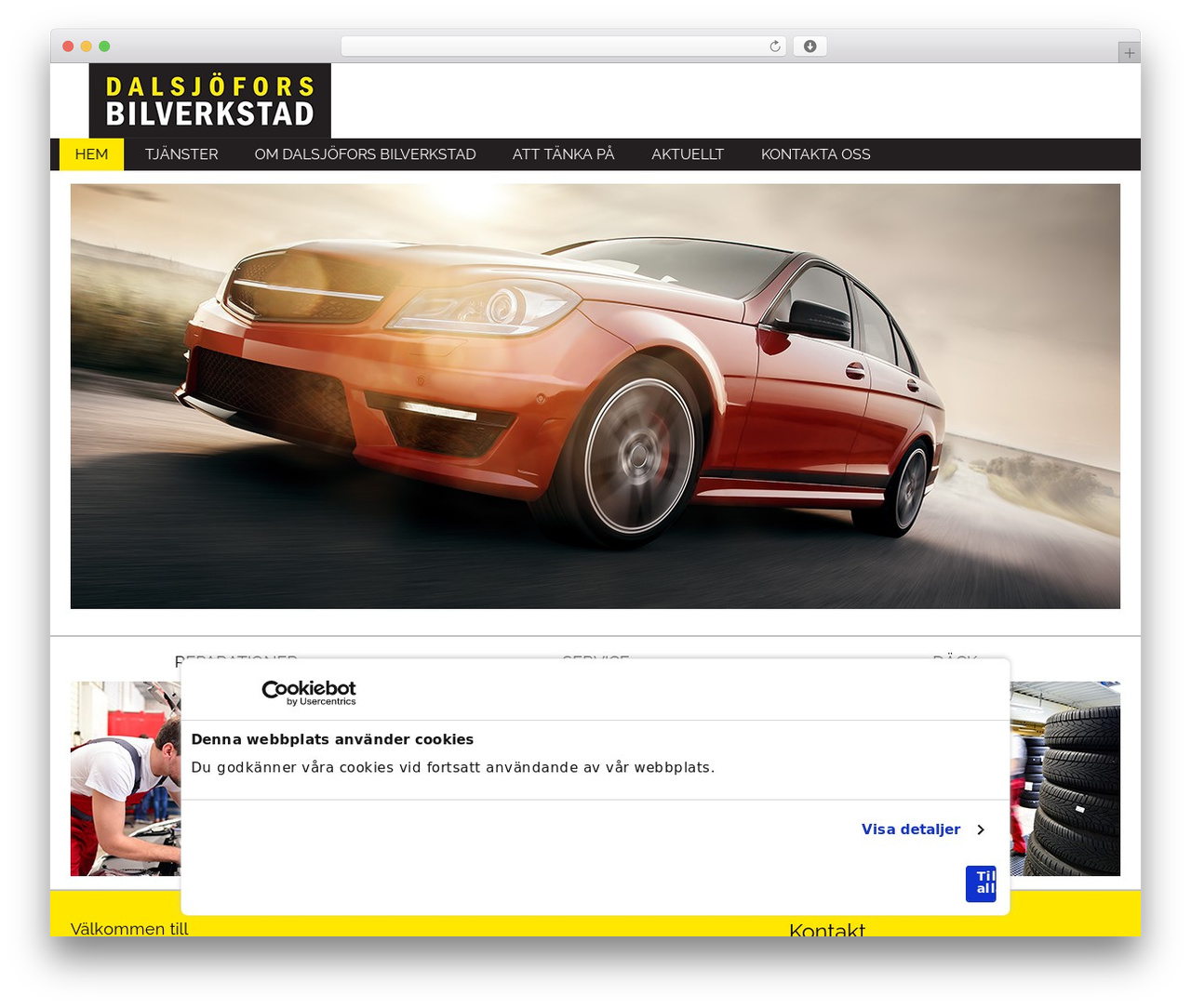 CMS cmsvrx system theme WordPress - dalsjoforsbilverkstad.se