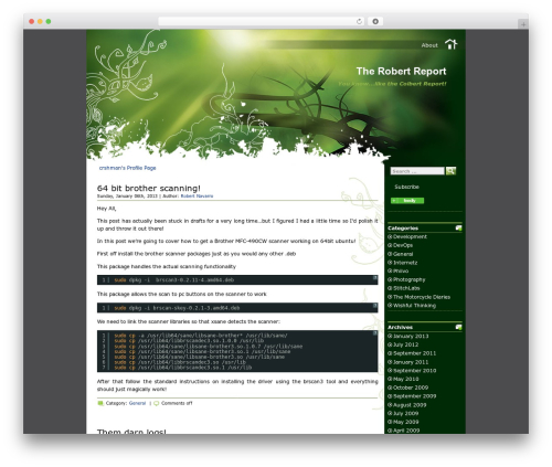 Green Light theme WordPress - crshman.com