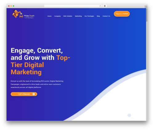 mds WordPress theme - midastouchinfotech.com