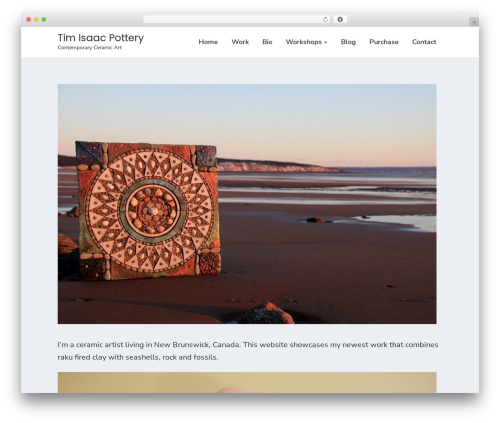Meteor WordPress theme - timisaacpottery.com