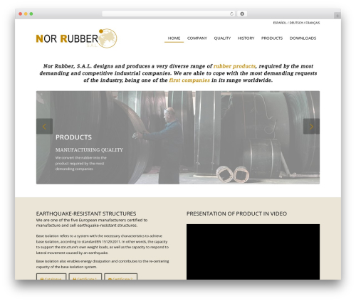 Norrubber WordPress theme - norrubber.com