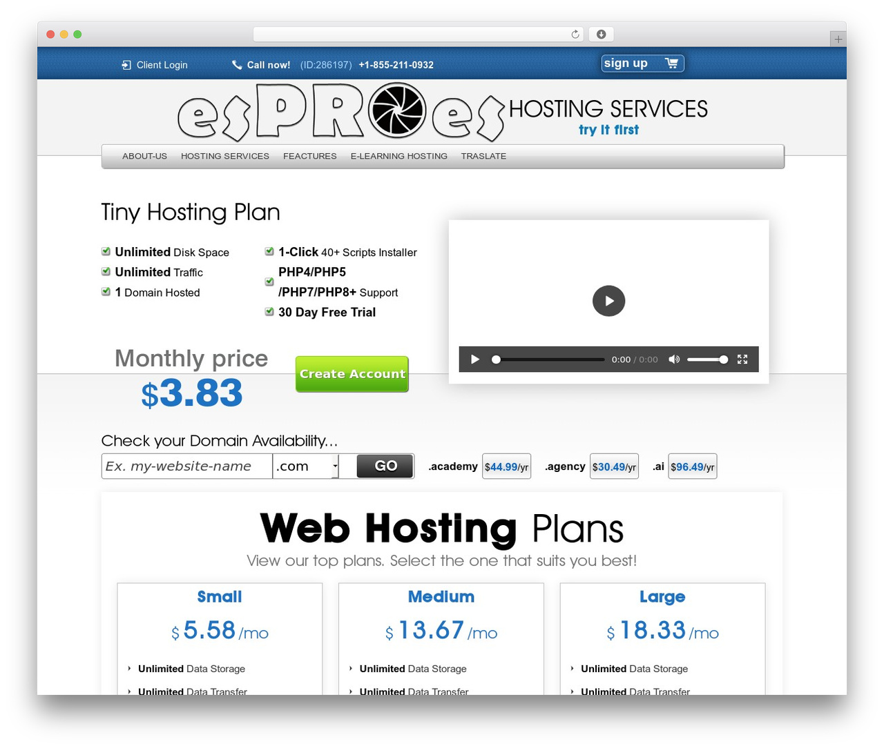 Simplistic WP theme - espro.es