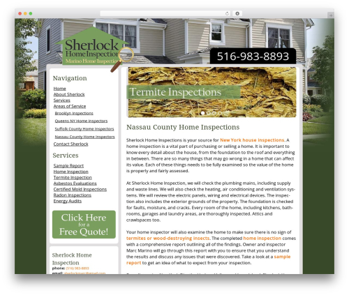 Theme WordPress Blueprint Theme - sherlockhomeinsp.com