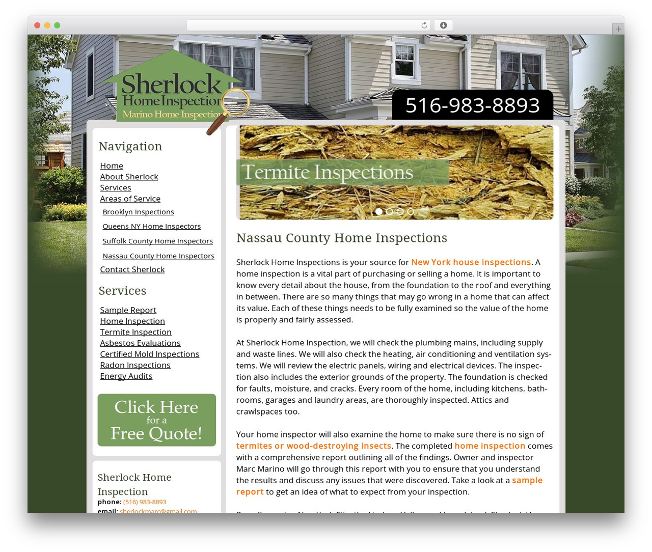 Theme WordPress Blueprint Theme - sherlockhomeinsp.com