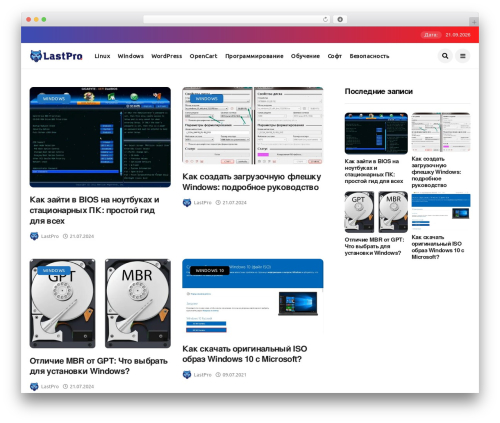 WordPress theme Disto - lastpro.ru