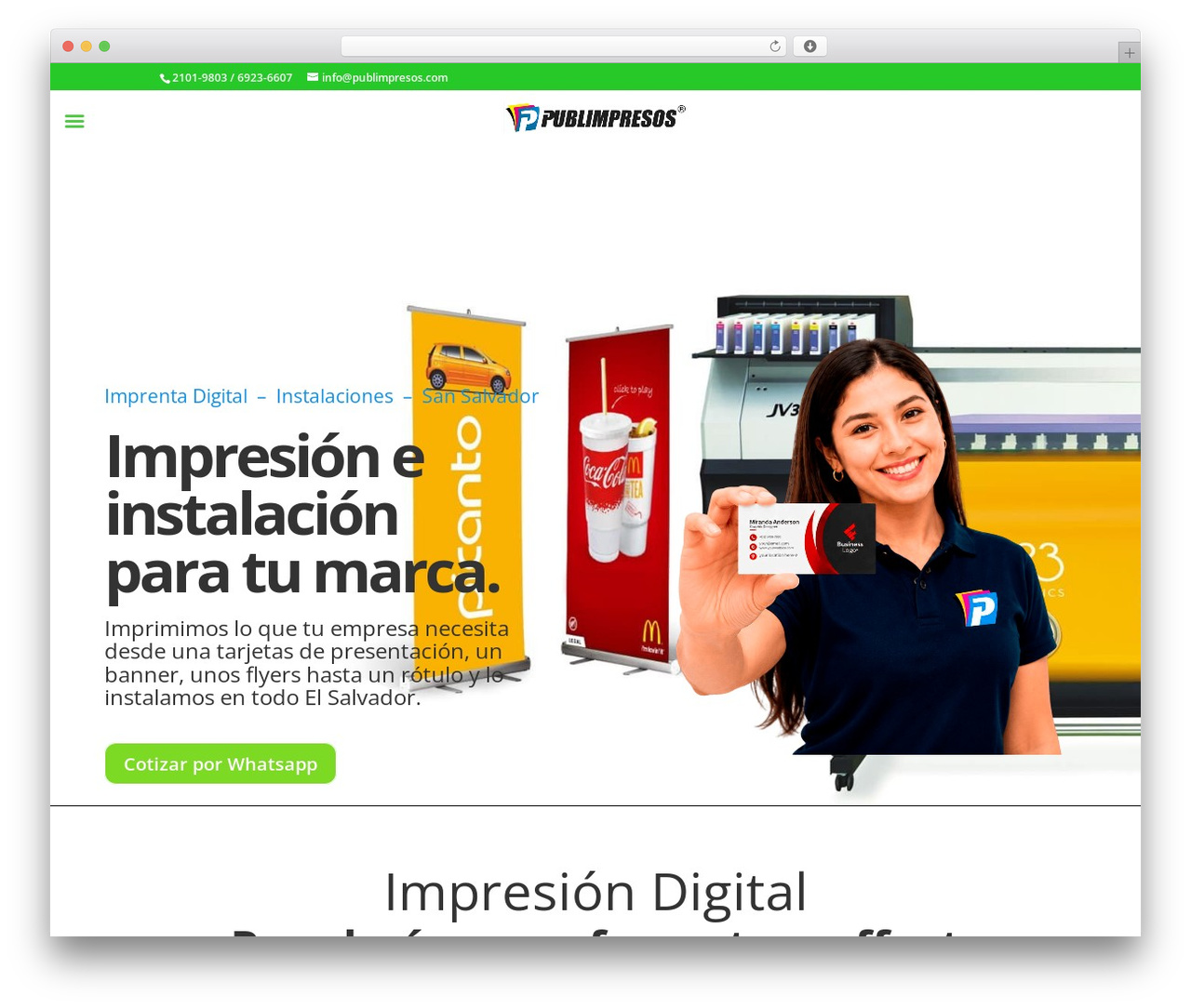 WordPress theme Divi - publimpresos.com
