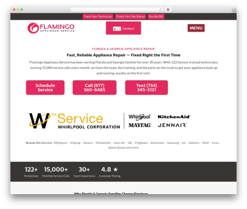 Fluid local WordPress plugin - flamingoappliance.com
