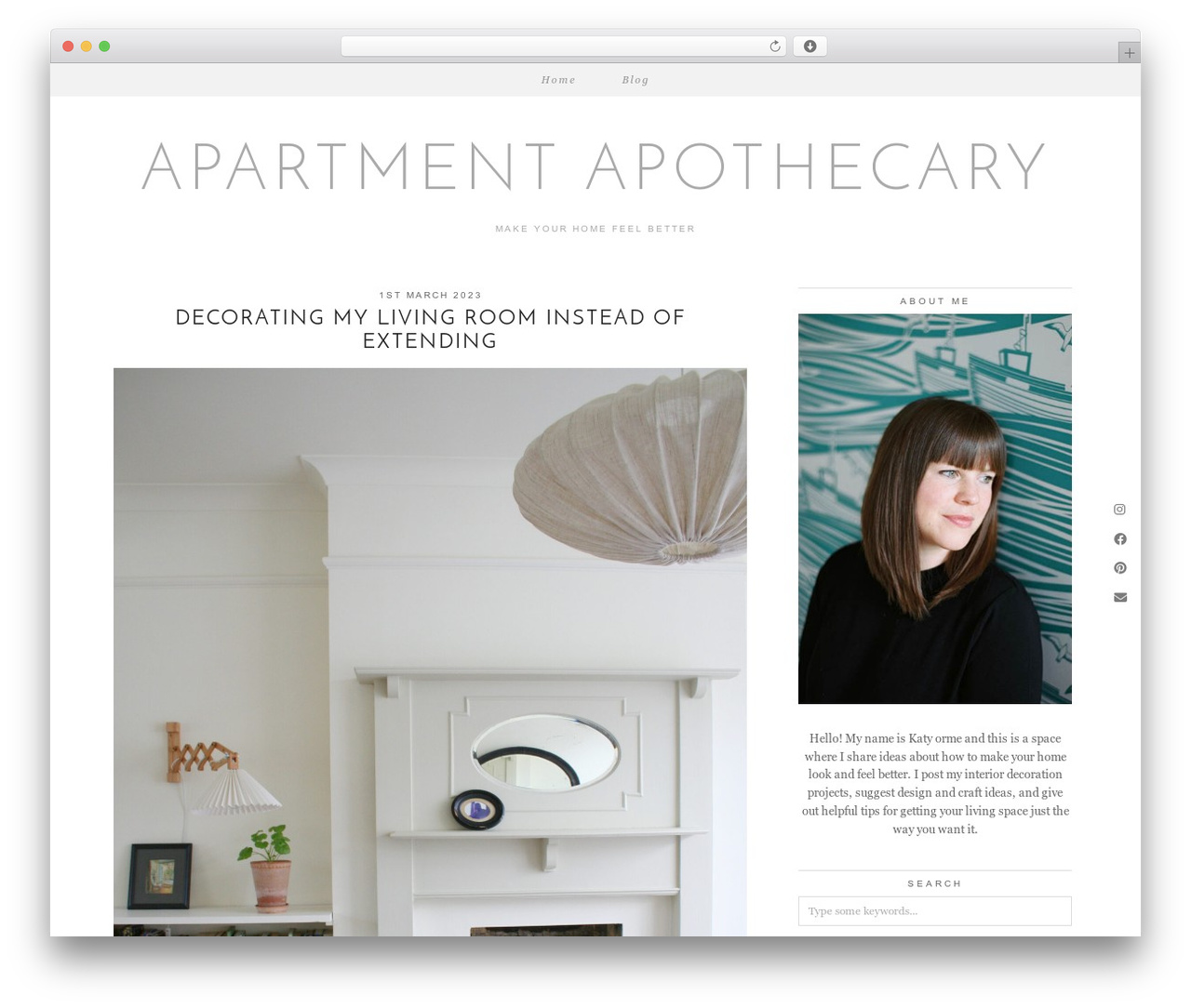 WordPress website theme Ghost Shell (pipdig) - apartmentapothecary.com