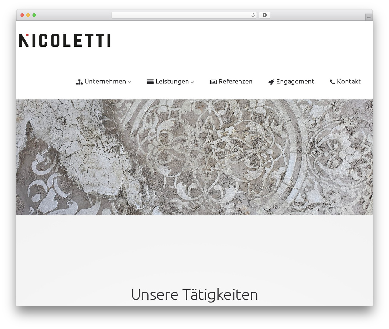 WP theme Cherry Framework - nicoletti.ch