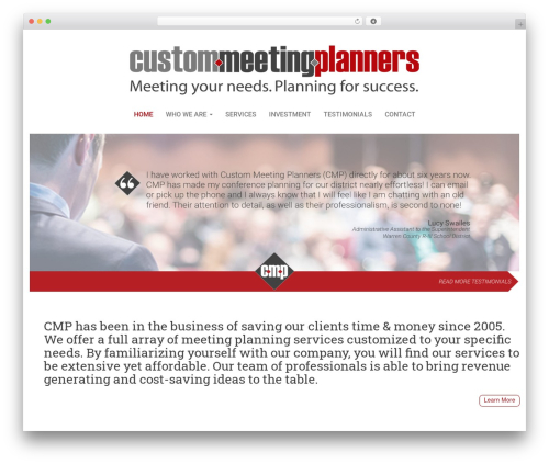 bbtheme WP theme - custommeetingplanners.com