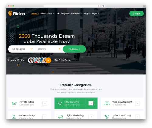 biden WordPress theme design - bdevs.net/wp/biden