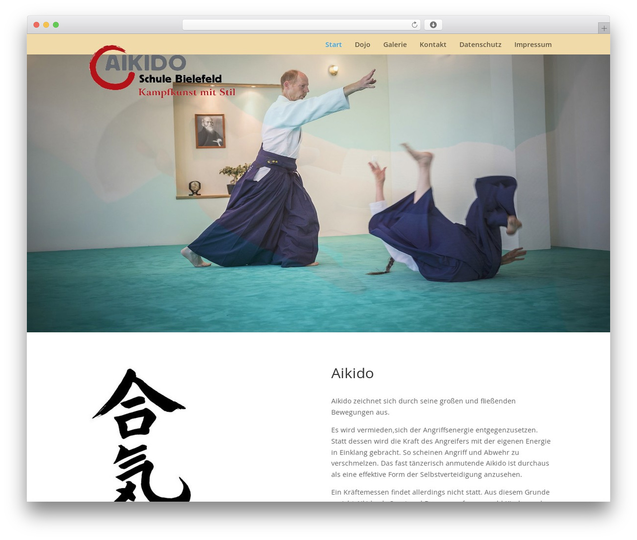 Divi WordPress theme - aikido-schule-bielefeld.de