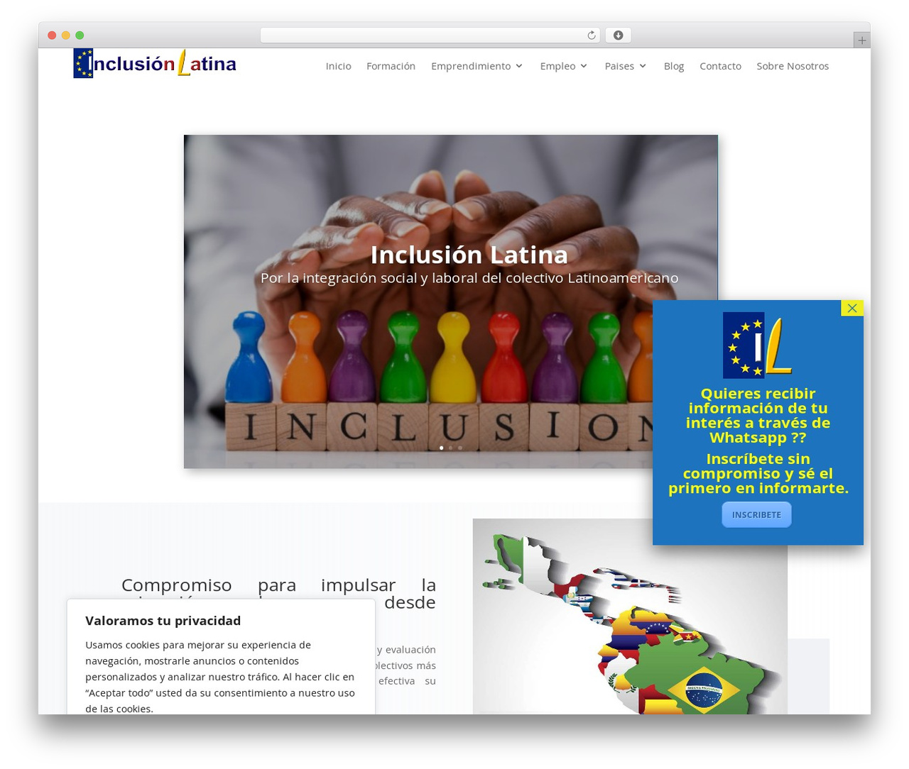 Divi WordPress theme - inclusionlatina.com