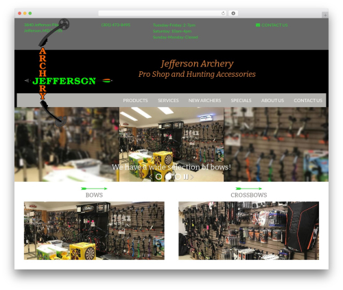 FSM Core WordPress theme - jeffersonarchery.com