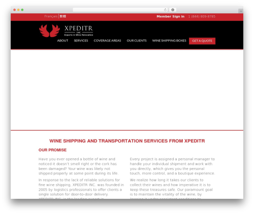 Laurel WordPress theme for business - xpeditr.com