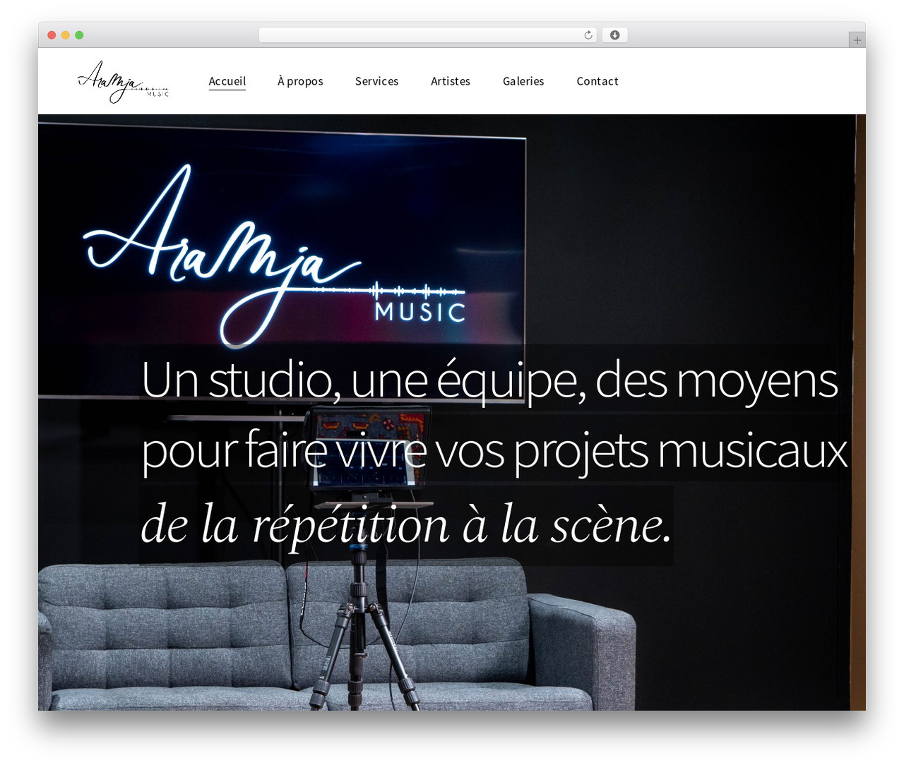 Querida theme WordPress - aramjamusic.com