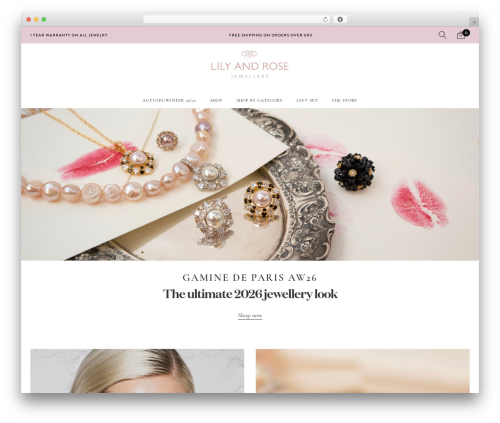 Storefront WordPress ecommerce theme - lilyandrose.com