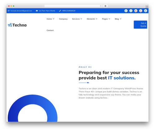 Dreamit elementor extension WordPress plugin - wp.ditsolution.net/techno