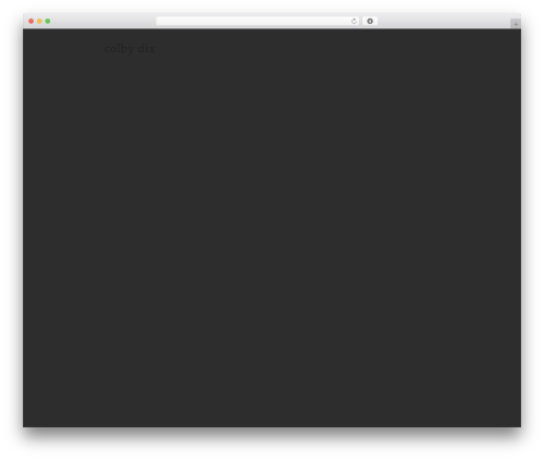 Theme WordPress Super Minimal - colbydix.com