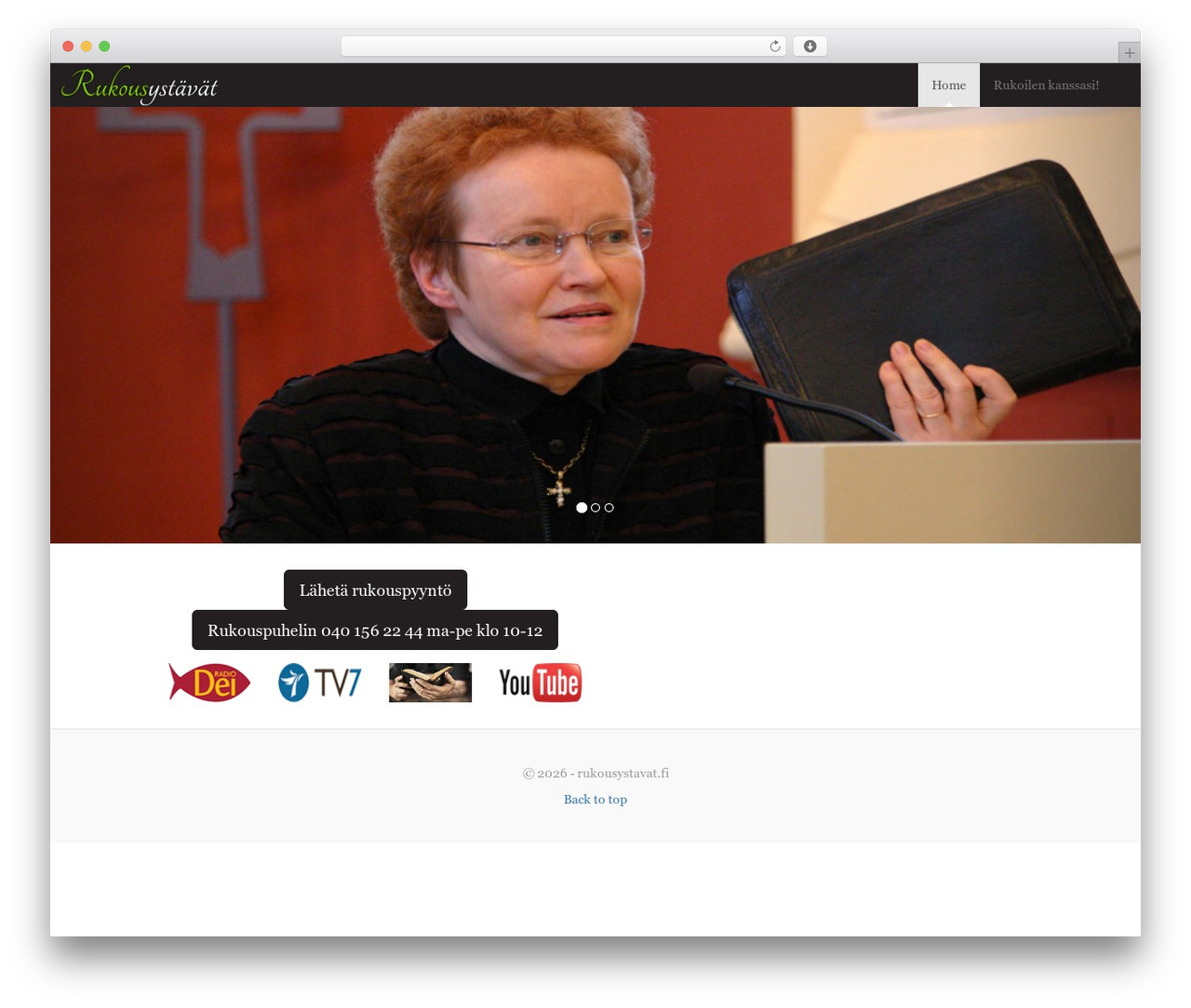 WordPress theme Aki's Wordpress theme - rukousystavat.fi WordPress theme Aki's Wordpress theme - rukousystavat.fi