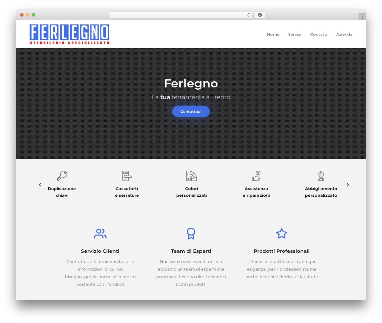 WordPress theme Basix - ferlegnolavis.it