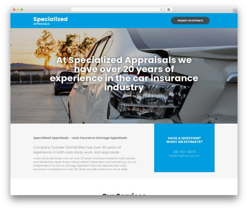Layout WordPress plugin - specializedappraisals.com