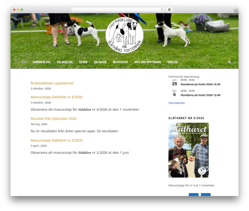 Anther theme WordPress - foxterrierklubben.com