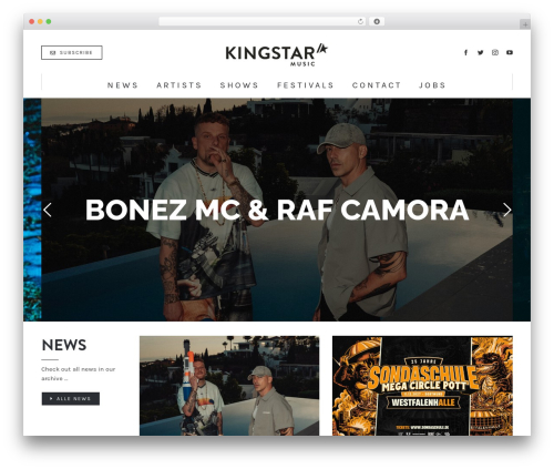 Revslider filmstrip addon WordPress plugin - kingstar-music.com