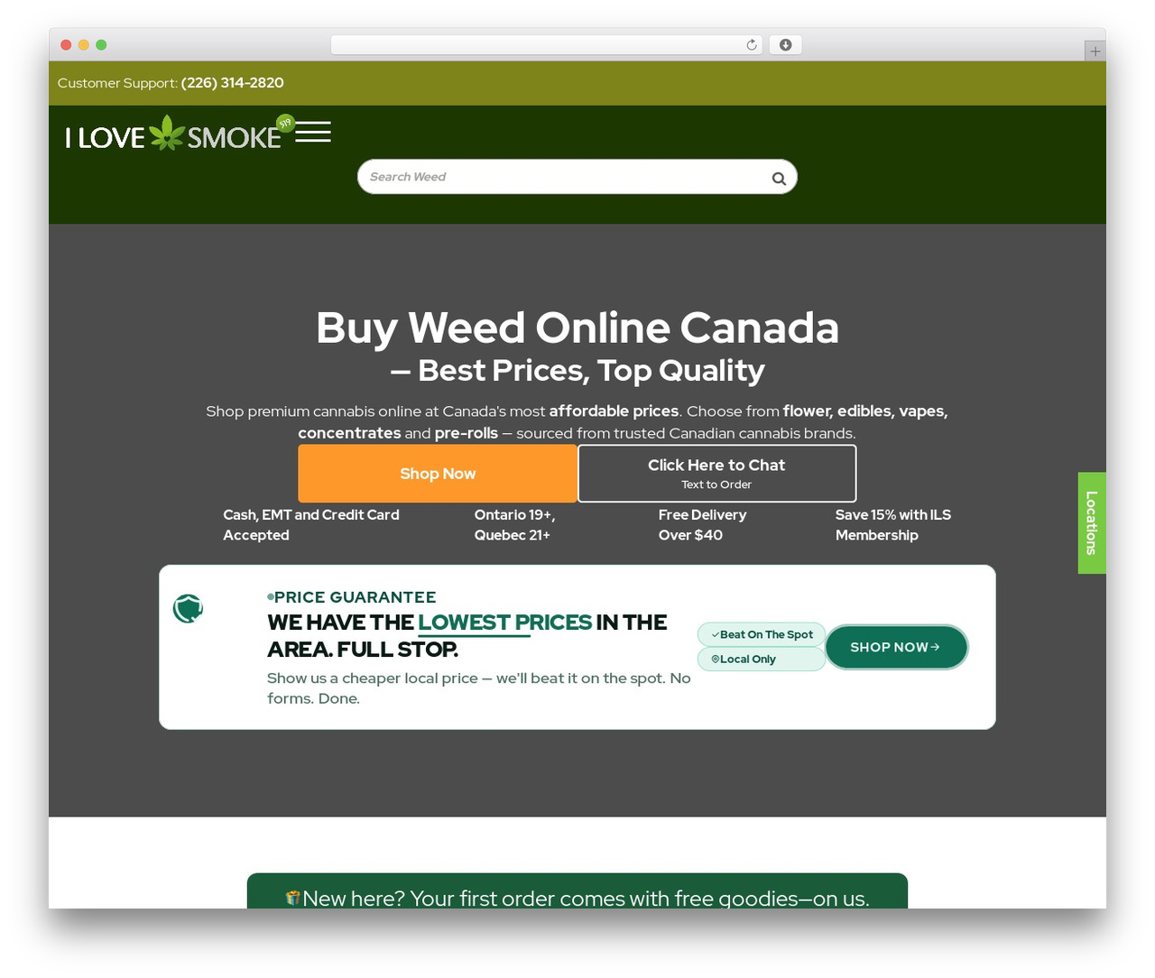 I Love Smoke premium WordPress theme - www.ilovesmoke519.com