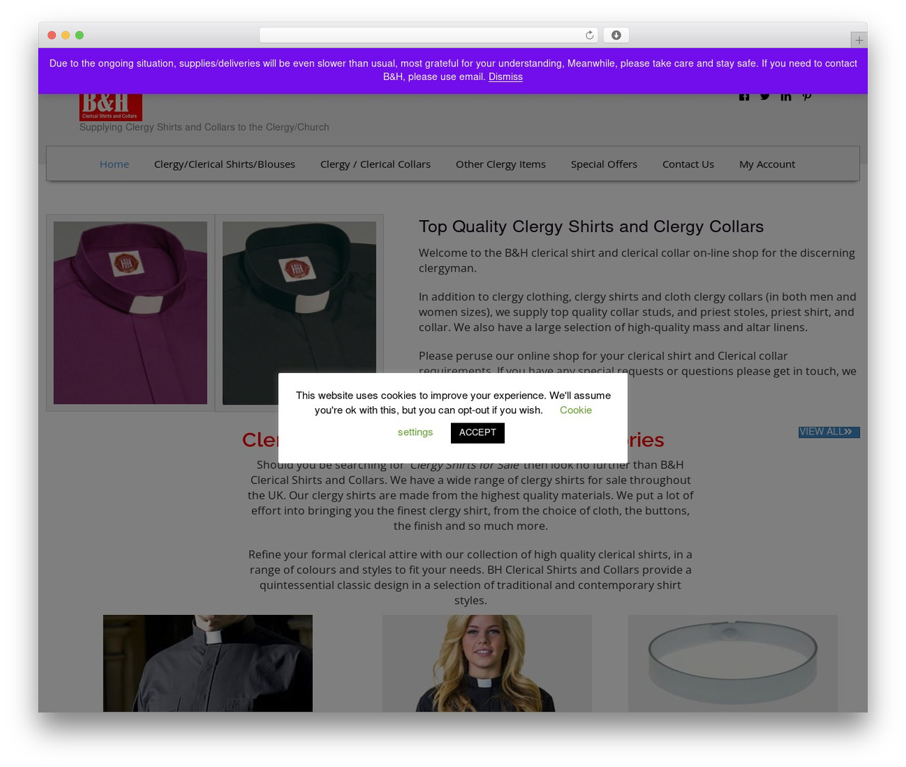 Beaver Builder Child Theme WordPress ecommerce theme - clergy-shirts-and-collars.com