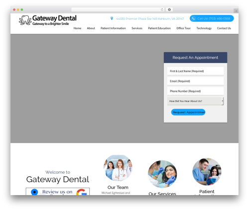 Best WordPress theme DoctorGenius Framework - gatewaydental4u.com