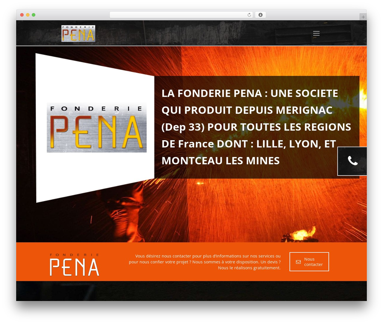 Betheme WordPress theme - fonderie-pena.com