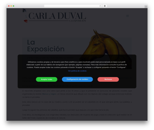 Carla Duval WordPress theme - carladuval.es
