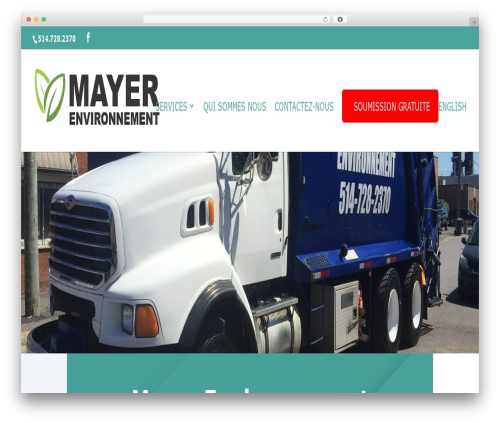 Divi WordPress theme design - mayerenvironnement.com