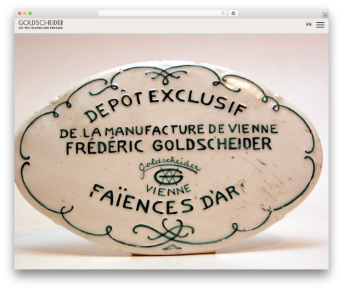 Goldscheider WordPress theme design - goldscheider.de