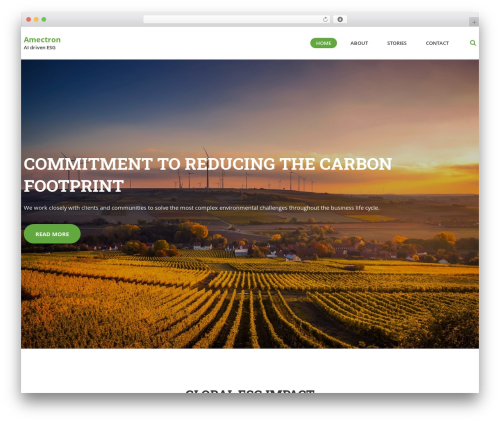 GreenTech WordPress theme - amectron.com