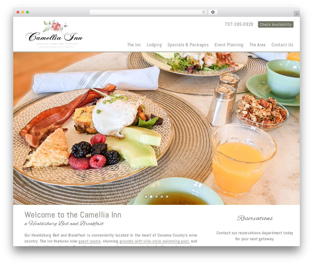 Hudson Redux WordPress store theme - camelliainn.com