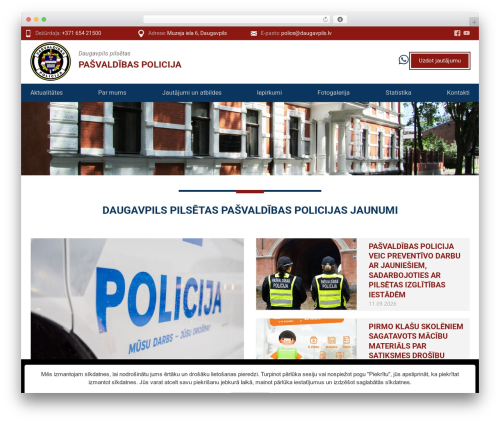 LatInSoft Master Theme WP theme - police.daugavpils.lv