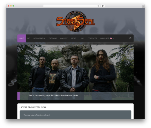 Musical WordPress theme - steel-seal.com