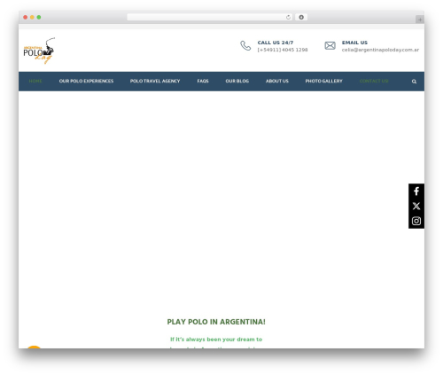 Naples WordPress theme - argentinapoloholidays.com