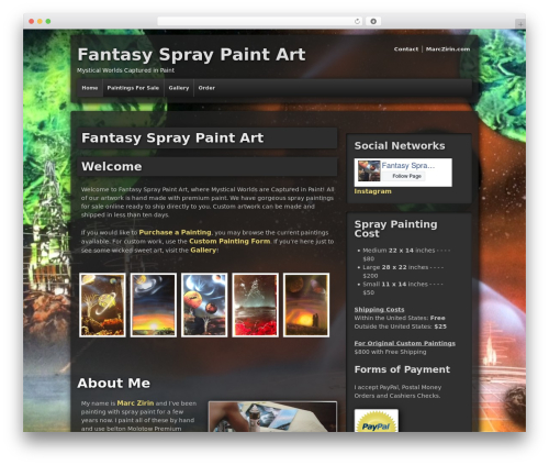 Responsive top WordPress theme - fantasyspraypaint.com