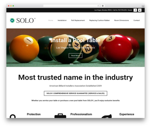 Ryan theme WordPress - lasvegaspooltablerepair.com