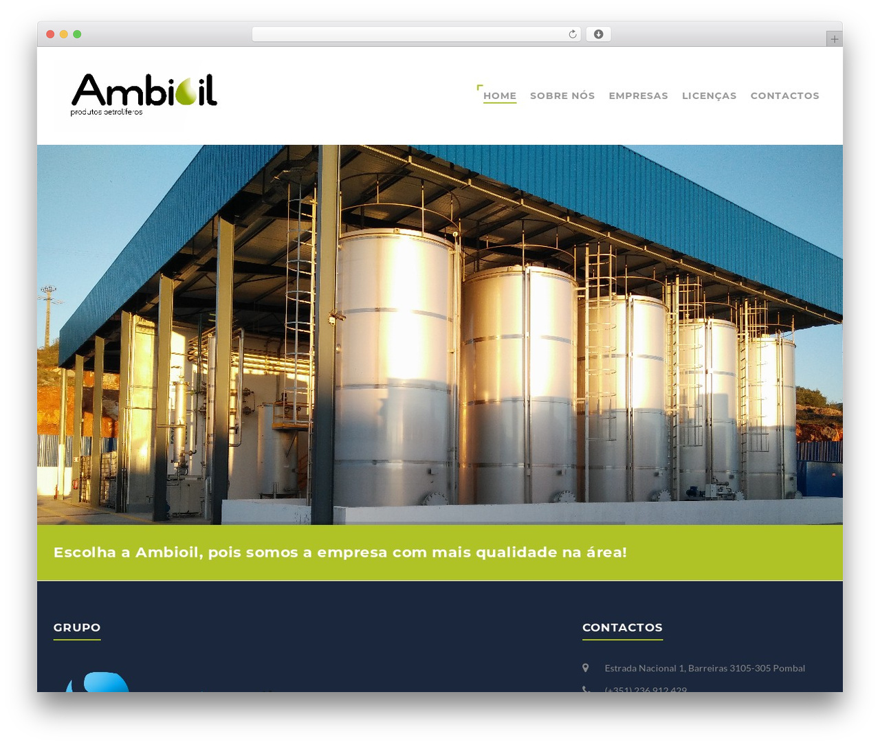 TM Structure WordPress theme - ambioil.com