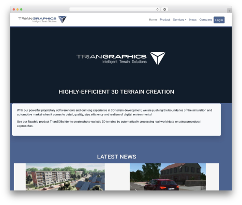 triangraphics best WordPress theme - triangraphics.de