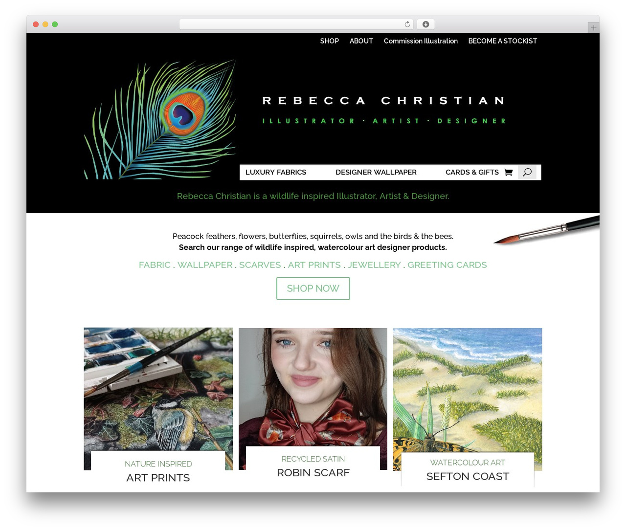 WordPress theme Divi - rebeccachristian.co.uk