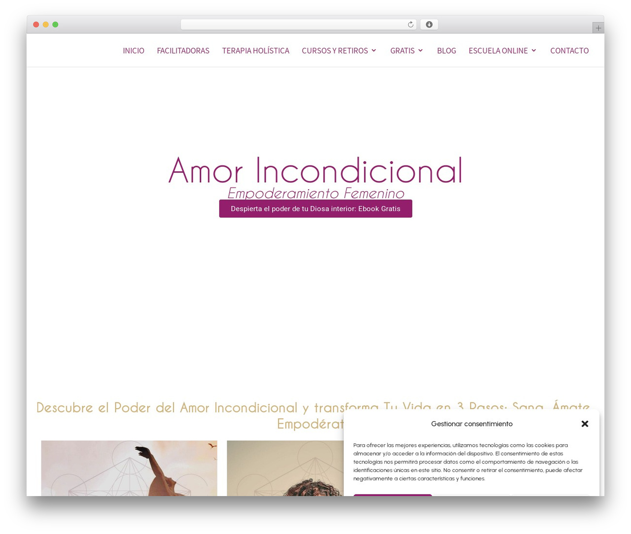 WordPress theme Divi - amorincondicional.net