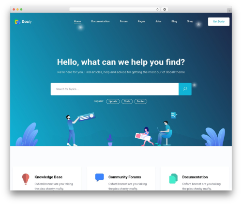 WordPress theme Docly - wordpress-theme.spider-themes.net/docly