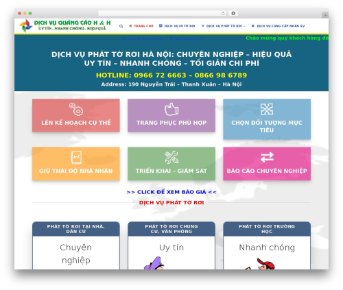 WordPress website theme Flatsome - toroihanoi.com