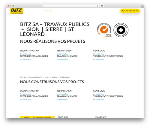 WP theme Divi - bitz-travauxpublics.ch