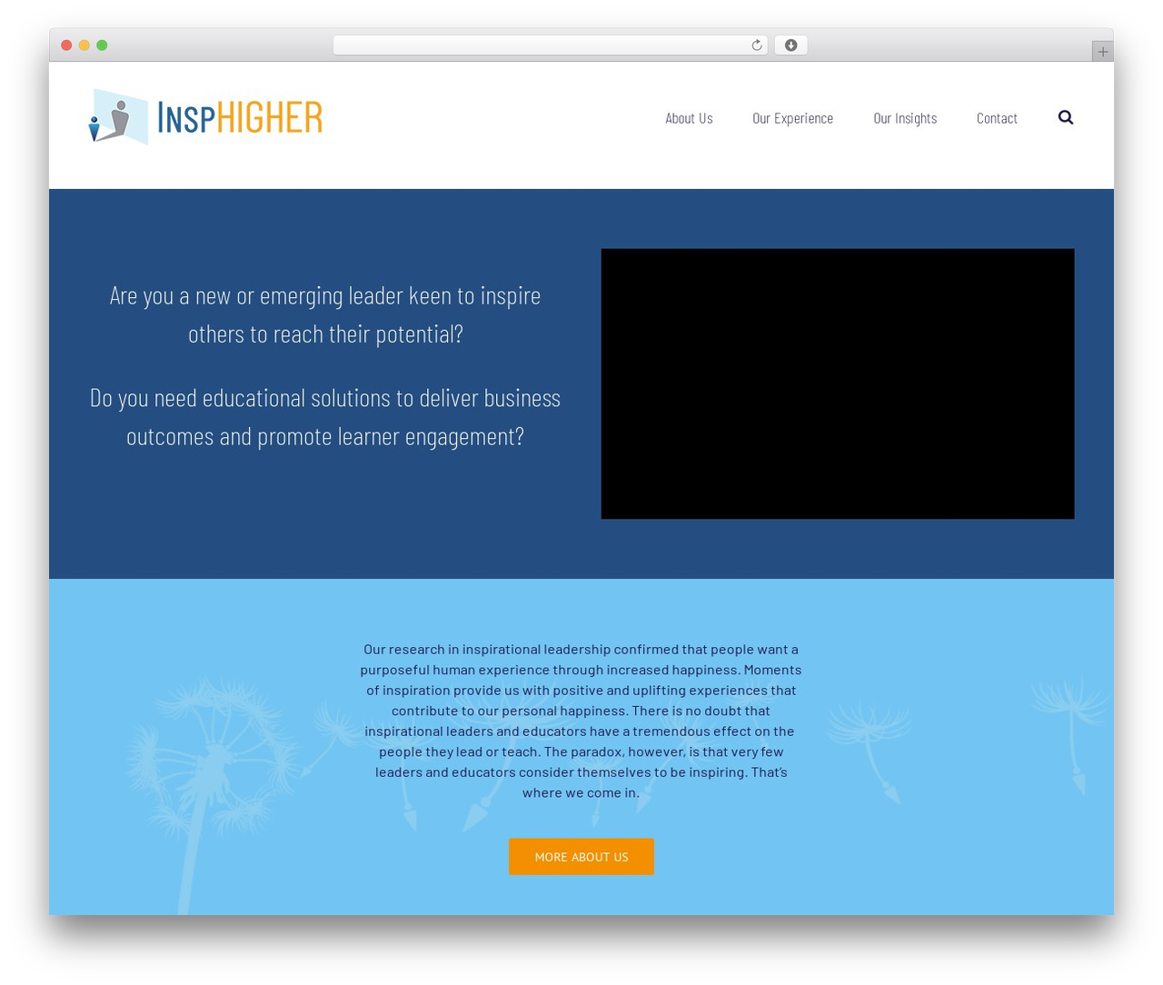 Avada WordPress theme - insphigher.com.au